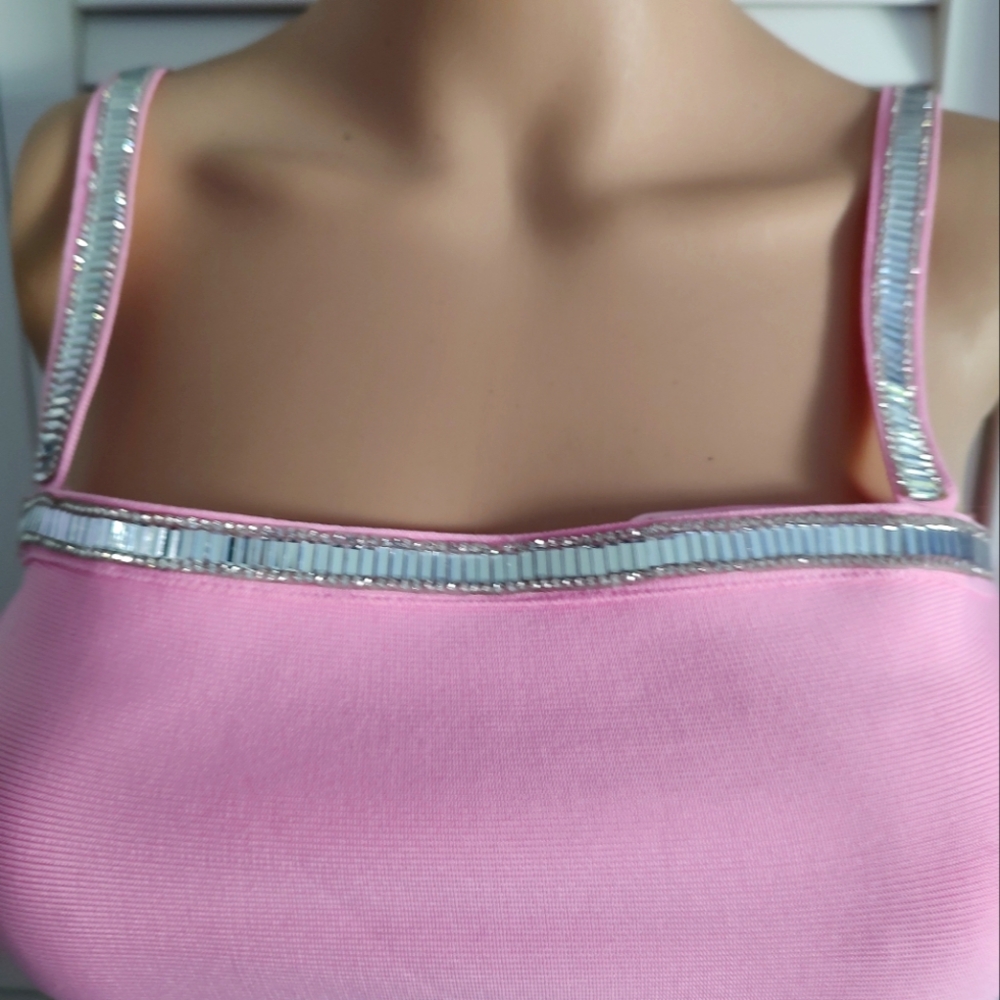 Fashion Nova Barbie Pink Bodycon Mini - Picture 6 of 11